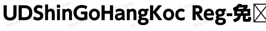 UDShinGoHangKoc Reg字体转换